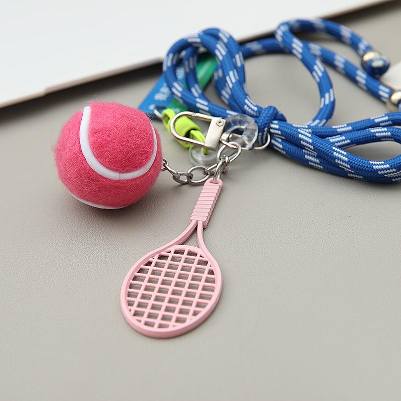 Miu Series Tennis Pendant, Keychain, Backpack Pendant, Sports Match Souvenir, Gym Small Gift Lanyard