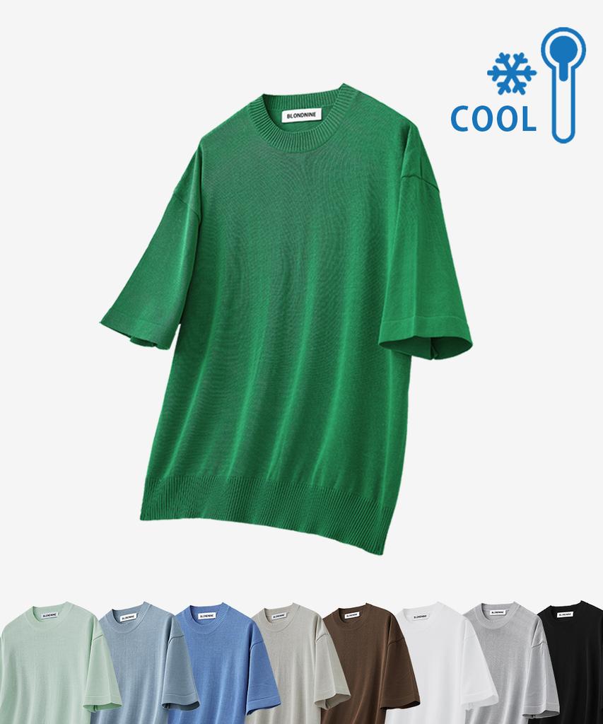 BLOND9 Cool Essential Round Neck Short Sleeve Knit (9 Colors)