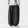 Men's Pants Japanese Retro Loose Haren Straight Leg Pants Wide Leg Cowboy Lantern Pants