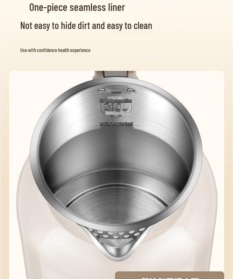 Supor SW-20S86A Electric Kettle: 2L 316L Stainless Steel Large Capacity Water Heater