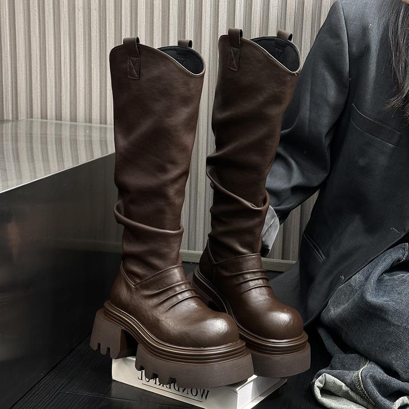 

Стильные, простые и универсальные, красивые и модные женские ботинки Martin на осень и зиму 2024 года, новые короткие ботинки с круглым носком, увеличивающие рост 39