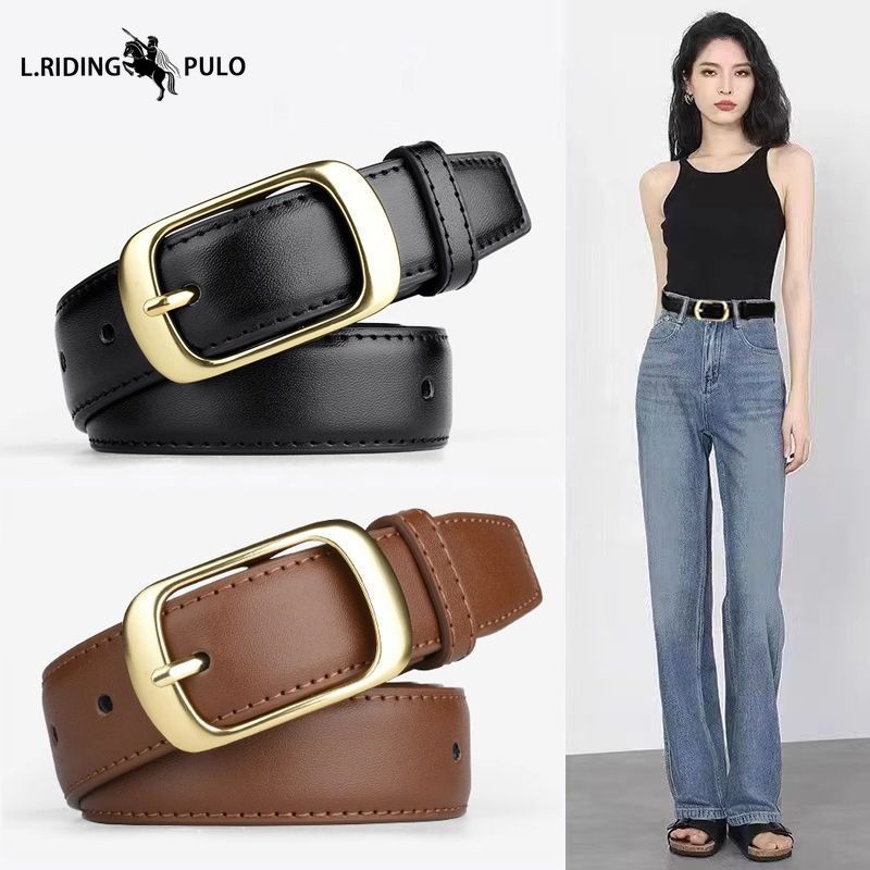 Fashionable and Versatile Women's Belt, Simple Style, High-end Pin Buckle Belt, Women's Decorative Jeans Belt