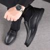 Mode Frühling Herbst Leder Freizeit Slipper für Herren Designer Weichsohle Rutschfest Fahrschuhe Herrenmode Einfarbig Business Schuhe Herren