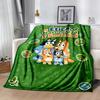 Bluey Bingo Adventures Blanket Comfortable Perfect for Office Chair Bed Couch Four Seasons Multipurpose Stylish Decor Gift for Travel Home Birthdays