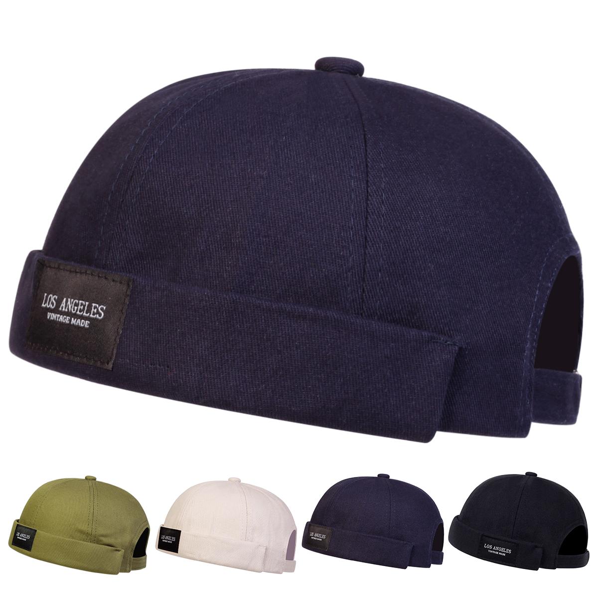 

Men LOSANGELES Label Embroidery Landlord Caps Spring and Autumn Melon Skin Hats Literary Hip Hop Hat Painter Cap бежевий
