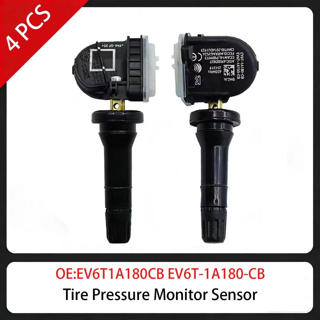 4 PCS Tire Pressure Monitor Sensor EV6T1A180CB EV6T-1A180-CB 433MHz For Ford B-MAX C-Max Ecosport F-150 Fiesta Focus