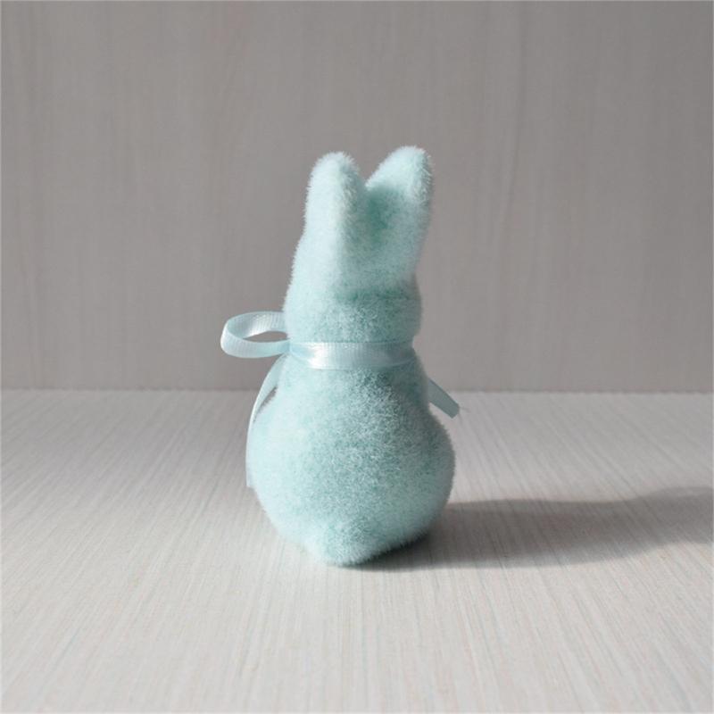 Artificial Moss Rabbit Sculpture With Plush Texture Ideal For Bookshelf Centerpieces Or Gift Decorative Ornament