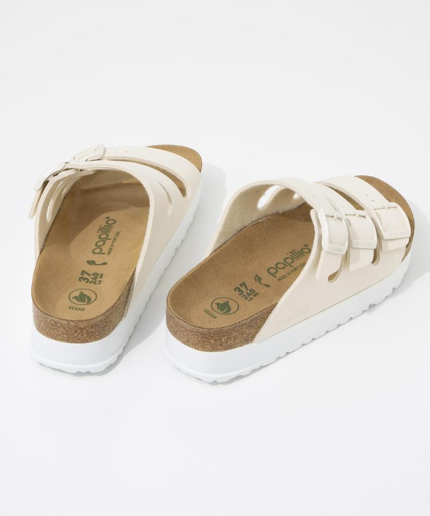 Birkenstock Florida III Flex Platform Birko-Flor Sandal EGGSHEL 1029751