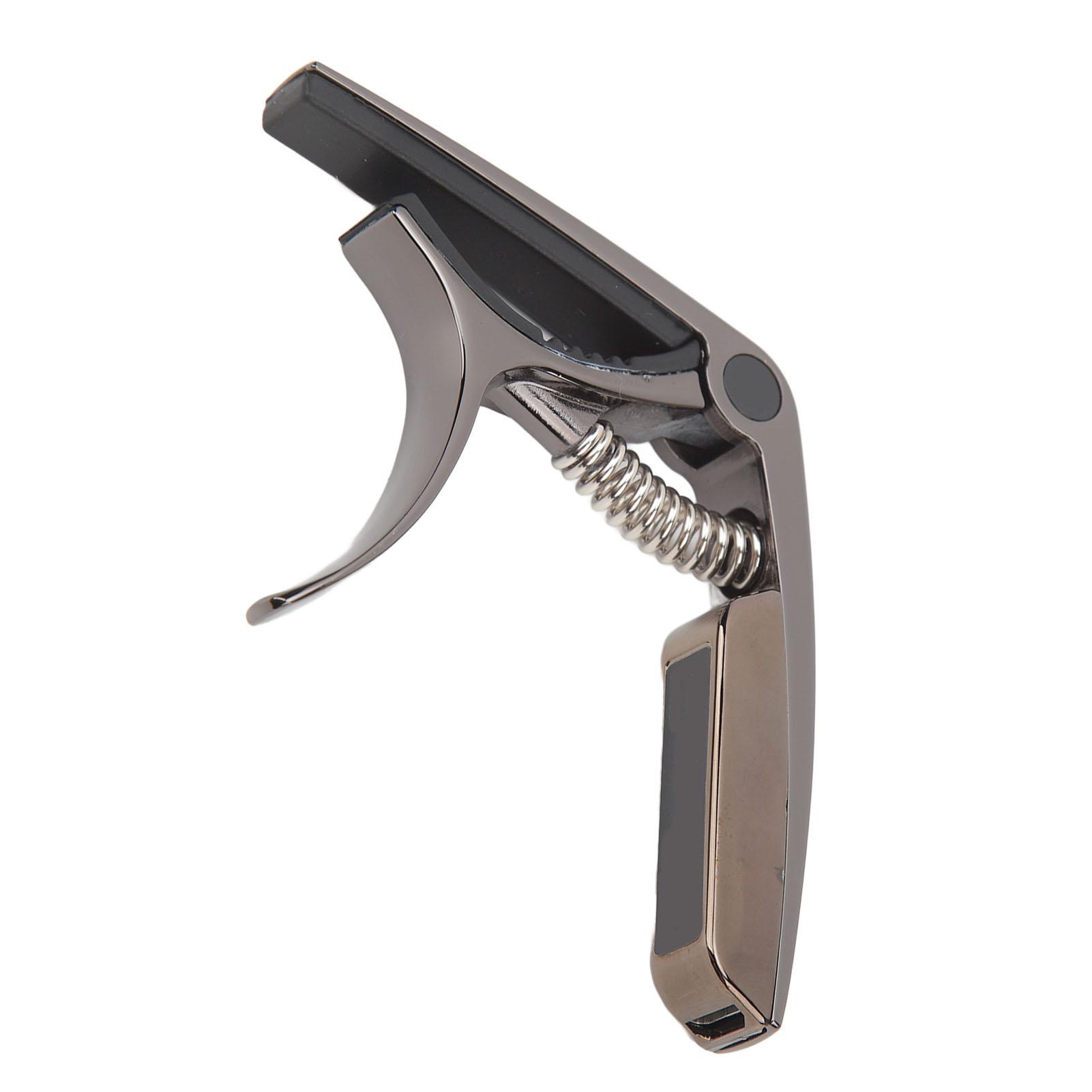 Тюнер для гитары Алюминиевый сплав Клипса Тюнер для акустической фолк-гитары Электрогитары Укулеле Черный