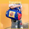 Kids Cartoon Super Mario And Anpanman Print Messenger Bag With Capacity High