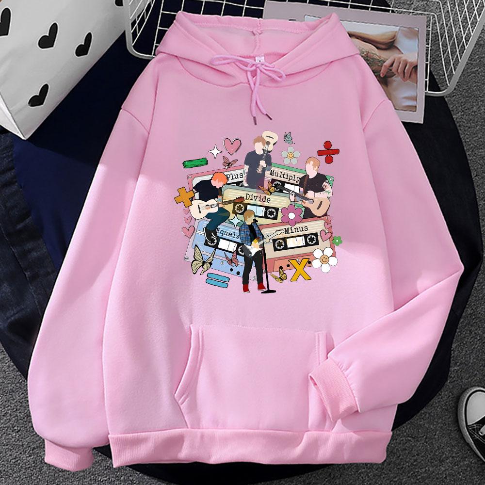 Ed Sheeran Tour Hoodies Male Female Aesthetic Sweatshirt Winter Long Sleeve Clothing Pocket Fleece Pullovers Print Sudadera