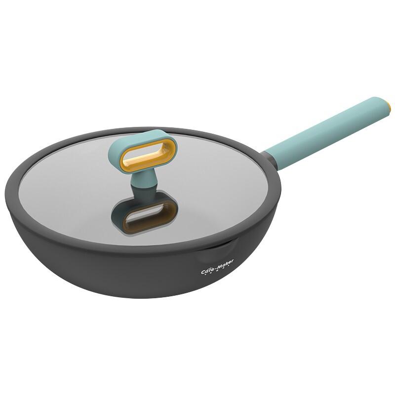 CarterMark Nordic Series 28cm Non-Stick Wok with Lid