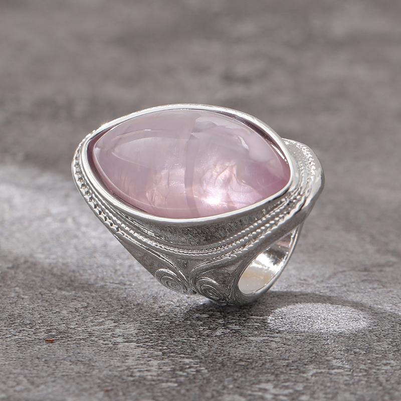 Luxury Fashion Oval Stone  Color Finger Rings For Women Vintage Creative Bride Wedding Engagement Anniversary Jewelry