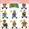 Children's Toy Kf6196 Ninja Turtle Da Vinci Building Blocks Abs Plastic Non-electric Diy