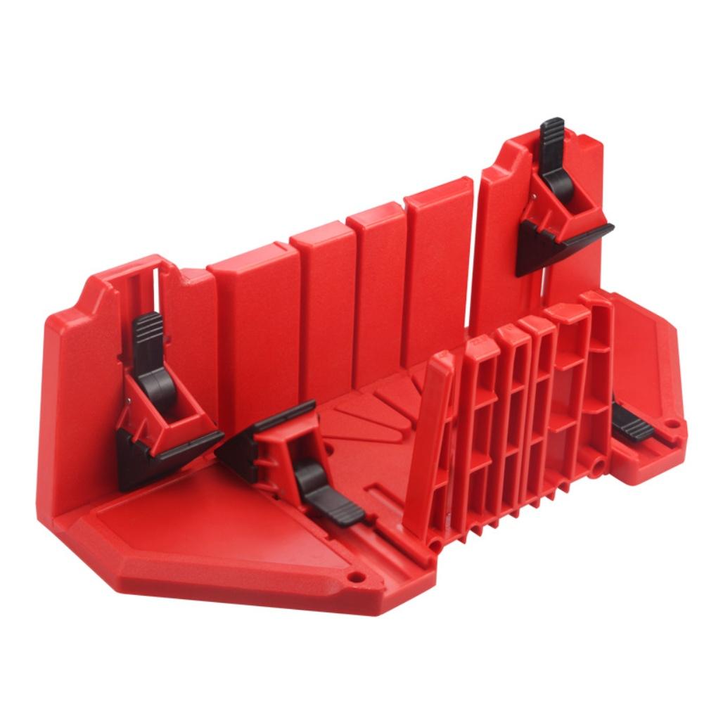 Angle Cutting Box Miter Saw Box Adjustable Miter Angles Clamping Mechanism Compact Lightweight Workshop Projects