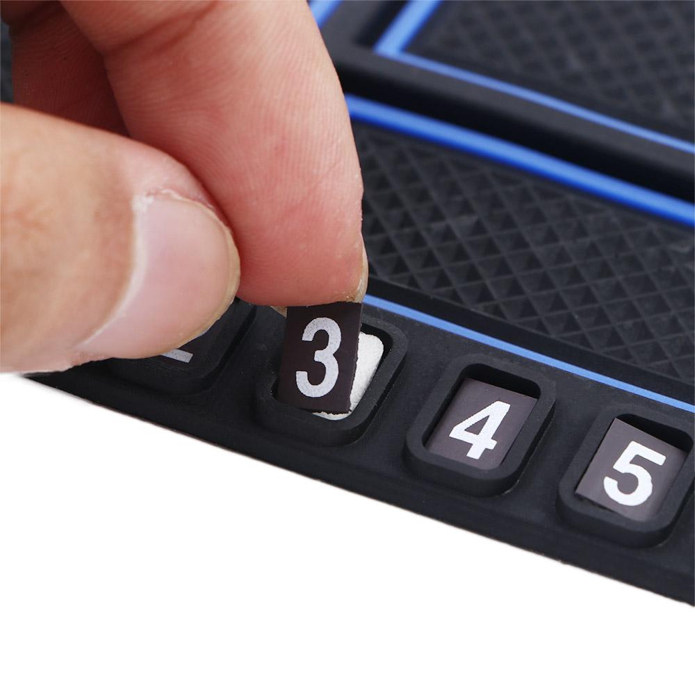 Car Anti-skid Pad Car Parking Number Card Non-Slip Phone Pad Auto Phone Holder Sticky Anti-Slip Mat