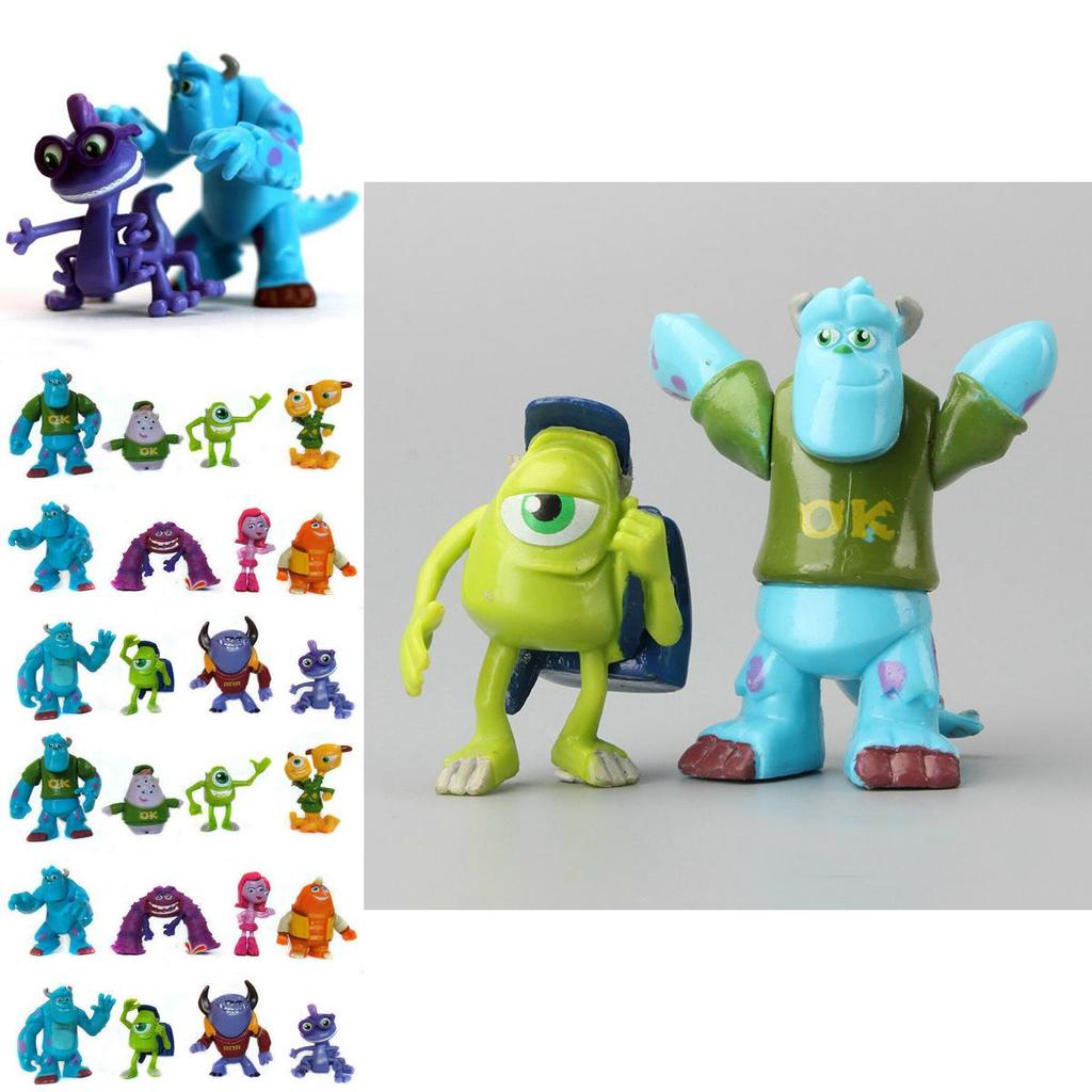 Engaging 12 Pcs Monsters University Sully Mike Anime Figurine Set For Tiny Hands And Imagination