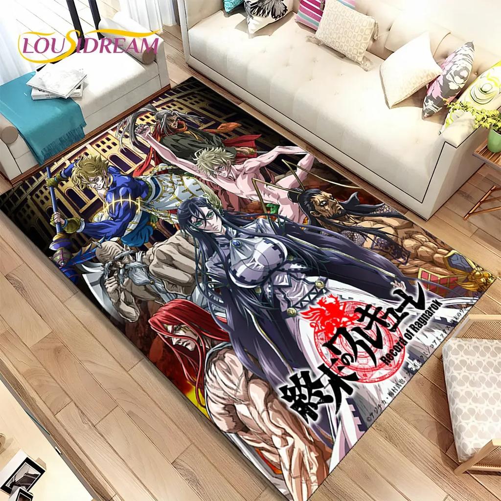 Anime,Record of Ragnarok,Cartoon Area Rug,Carpet Rug for Home Living Room Bedroom Sofa Doormat Decor,Kid play Non-slip Floor Mat