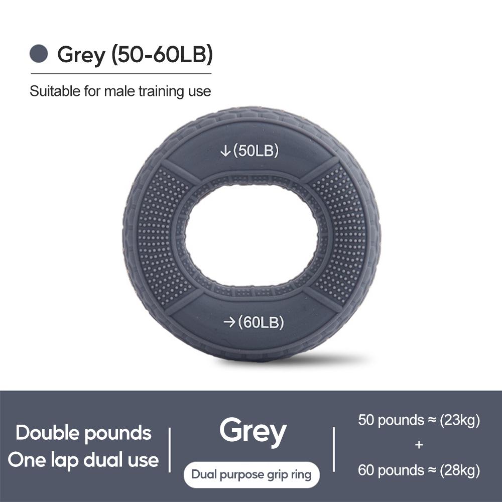 

Силиконовый регулируемый захват для рук 20-80 фунтов, кольцо для захвата, подсчет, тренажер для эспандера, кистевой эспандер, тренировка мышц, тренажер для фитнеса в спортзале серый