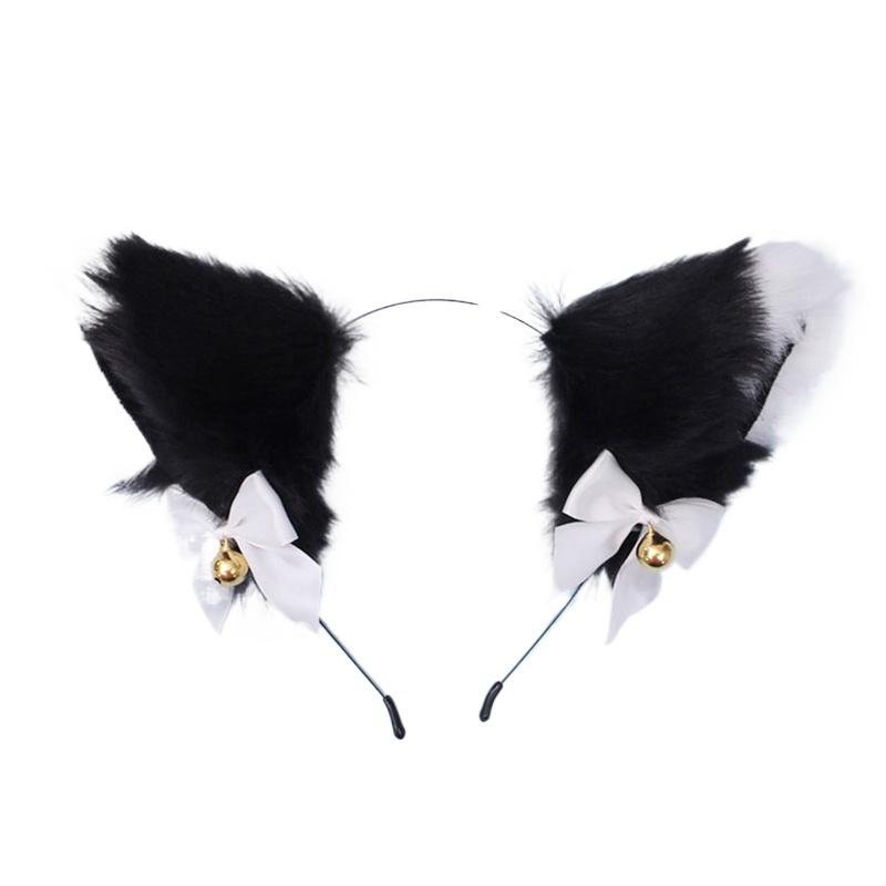 1PC Cat Ear Hair Hoop Women Hair Jewelry Hairpins Night Party Hair Accessories Cosplay Costume Headwear Head Rim Long Plush