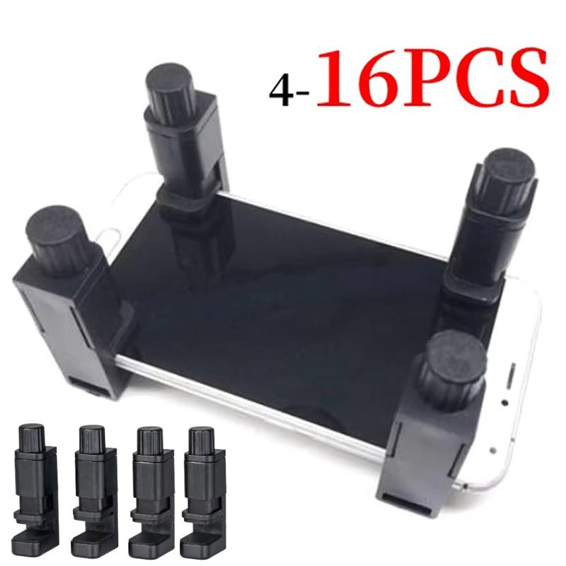 4/12/16pcs Adjustable Phone Screen Repair Plastic Clamp Universal Tablet Phone LCD Display Fastening Repair Fixture Holder Clips