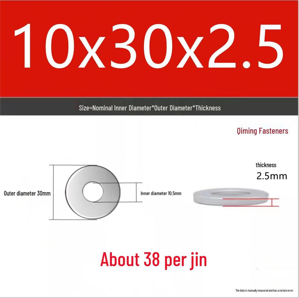 4.8 Grade Galvanized Iron Flat Washer M3-M40 Oversized Metal Screw Gasket Washer