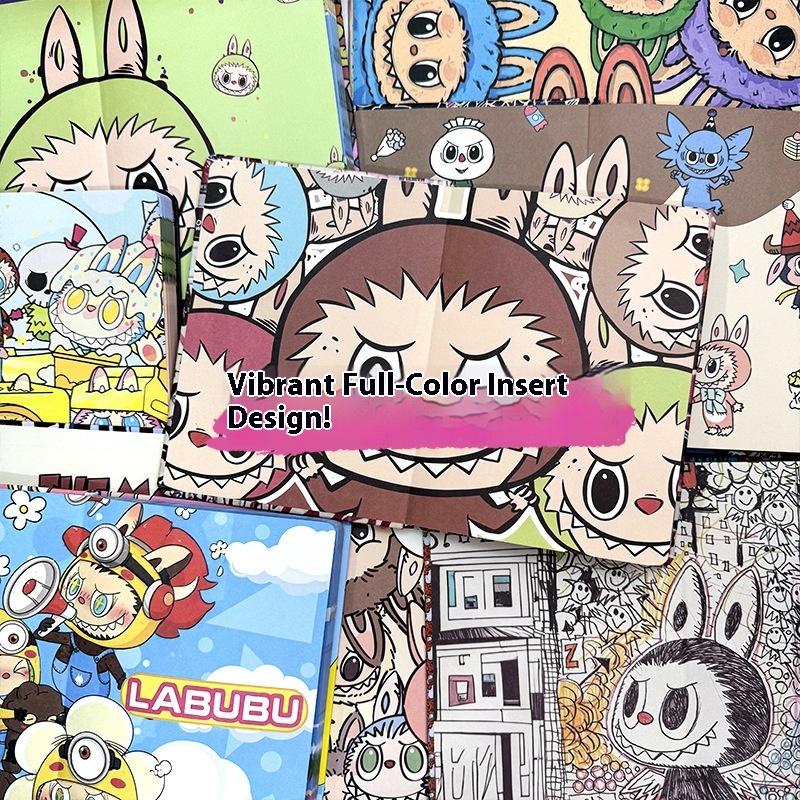 Graffiti A5 Color Page Hard Shell Notebook Cute Cartoon Handbook Student Notes