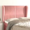 VidaXL Headboard with Ears Pink 147x23x118-128 Cm Velvet3118247