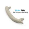 Car Front Rear Passenger Doors Pull Handle Trim With Leather Outer Cover For BMW X5 X6 F15 F16