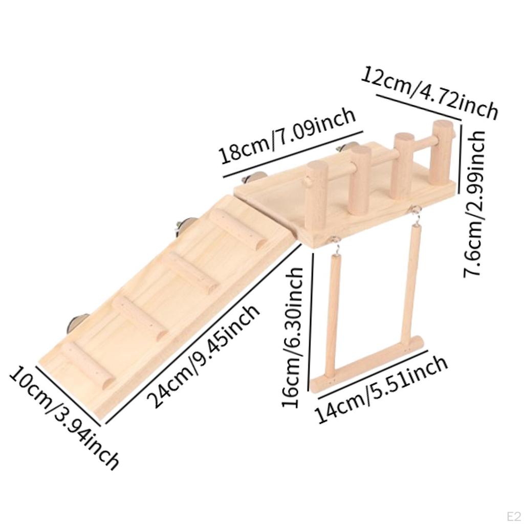Papagei Spielständer Aktivitätszentrum Spielplatz Vogelstangen Käfigspielzeug für Unzertrennliche