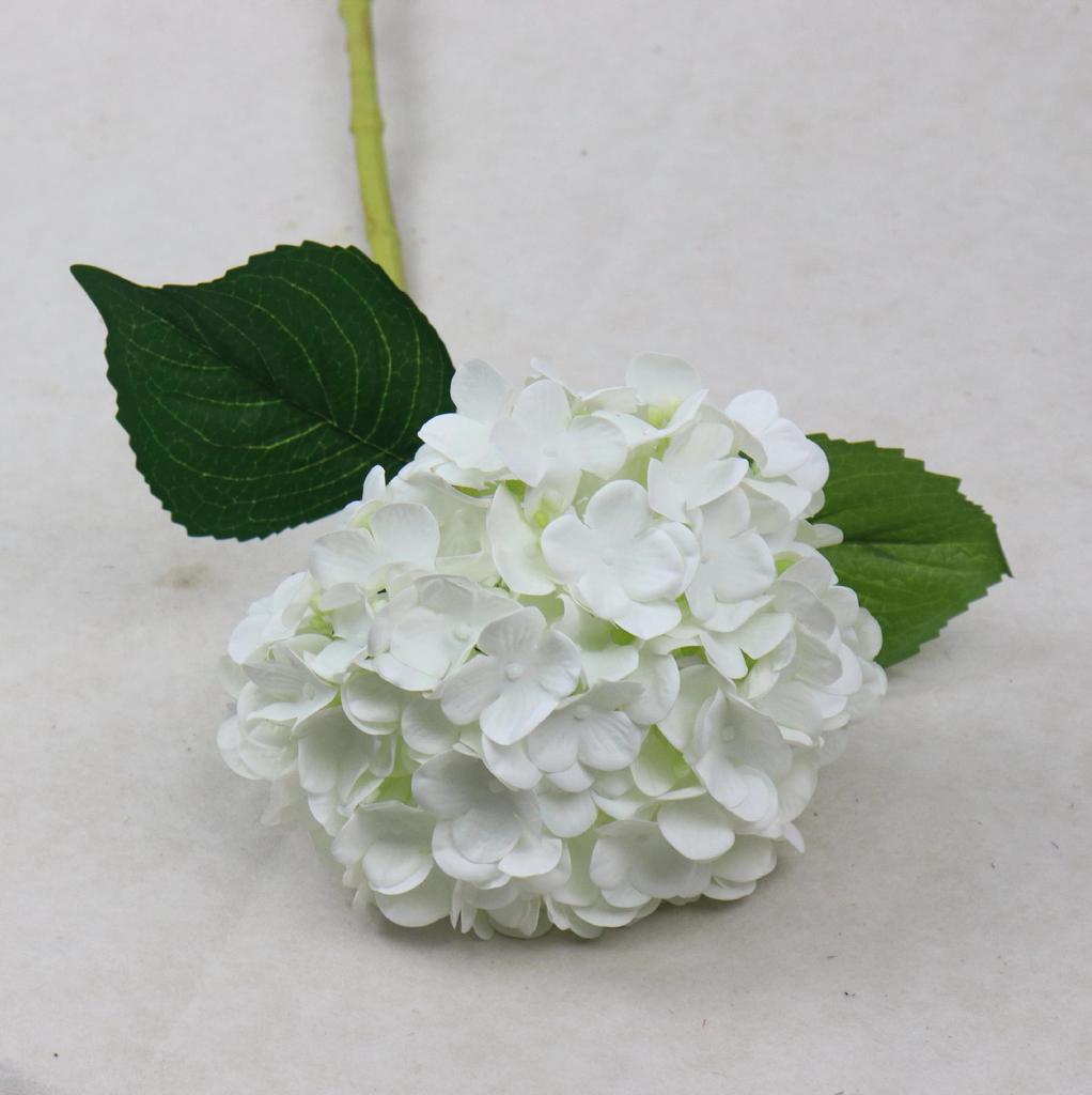 Große realistische Haptik Hortensie: Feuchtigkeitsspendende Künstliche Hochzeits-Blumendekoration