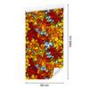 Stained Glass Wallpaper Red and Gold for Living Room and Bedroom 50x1000