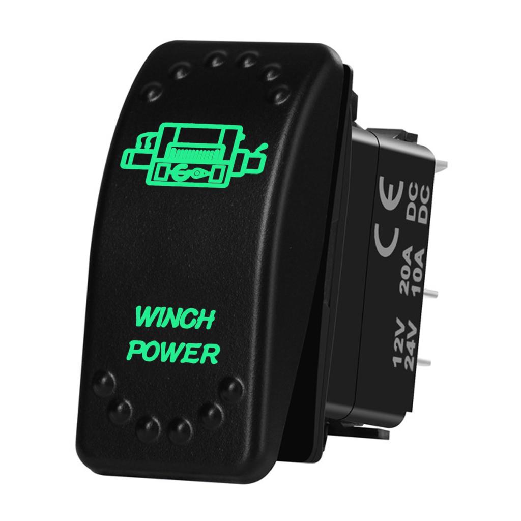 12V 20A Boat Car Rocker Switch ON OFF / ON OFF ON Toggle Switch Green Led Bar Anchor Flood Light for ARB CARLING NARVA 4x4 Truck Switches4
