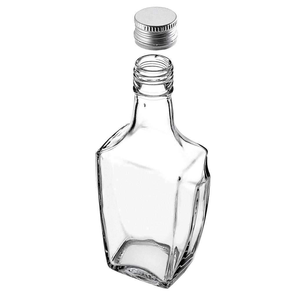 KADAX Skleněná láhev na likér 250ml s uzávěrem 5ks