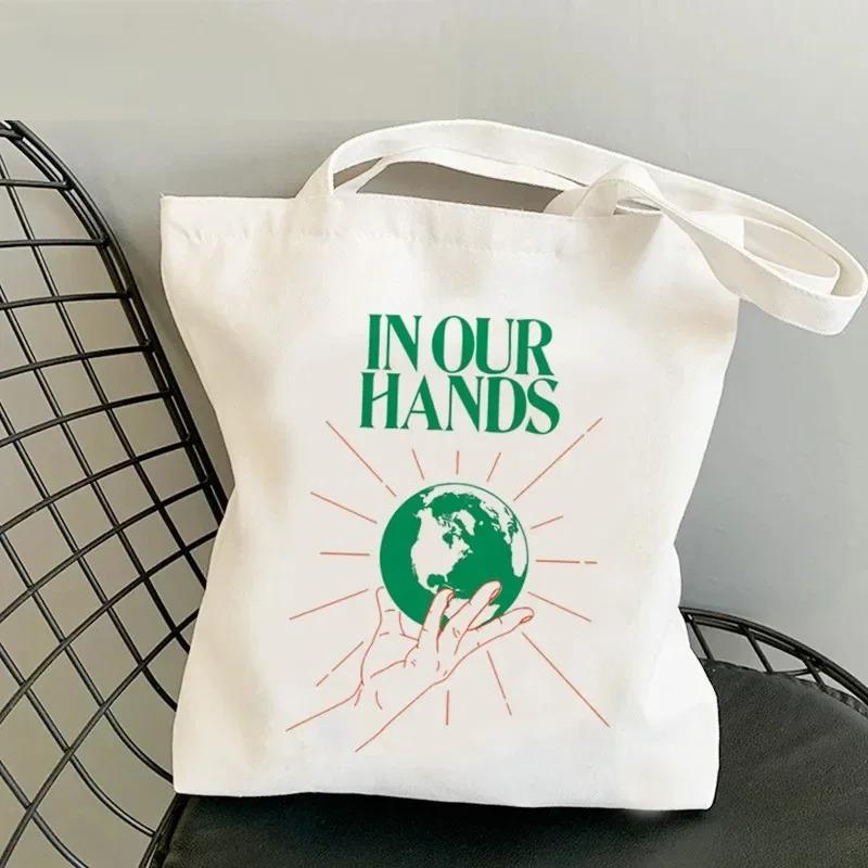 Lightweight Women Shoulder Bags Fashion Foral Canvas Tote Bag Large Capacity Shopping Shopper Handbag No Zipper Girl Handbags