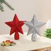 5Pcs Christmas Tree Top Star Decoration Merry Christmas Decoration for Home Shiny Powder Five-Pointed Star New Year's Ornament