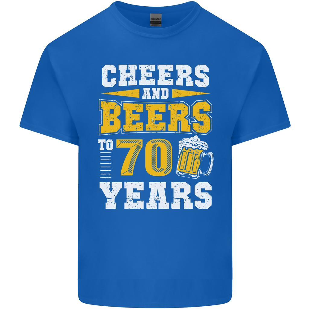 70th Birthday 70 Year Old Funny Alcohol Unisexs Light Cotton TShirt