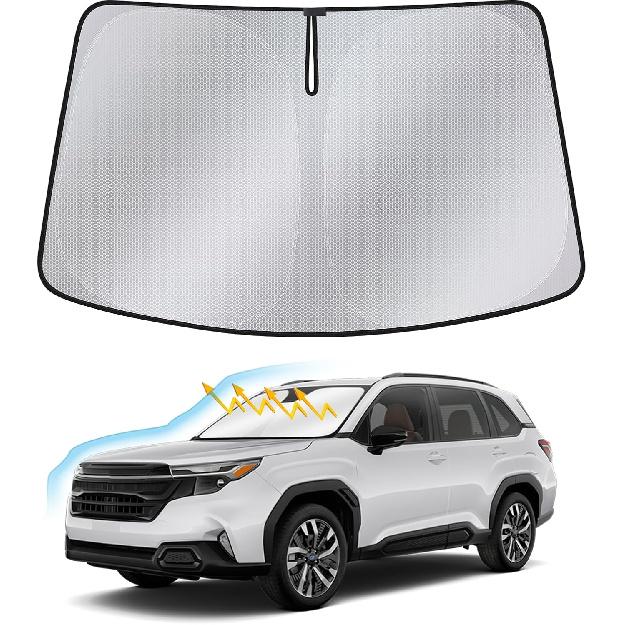 Windshield Sun Shade For Subaru Forester -2025 — Upgraded Nano Materials Front Window Shade Cover For Forester 2025 Accessories, Foldable