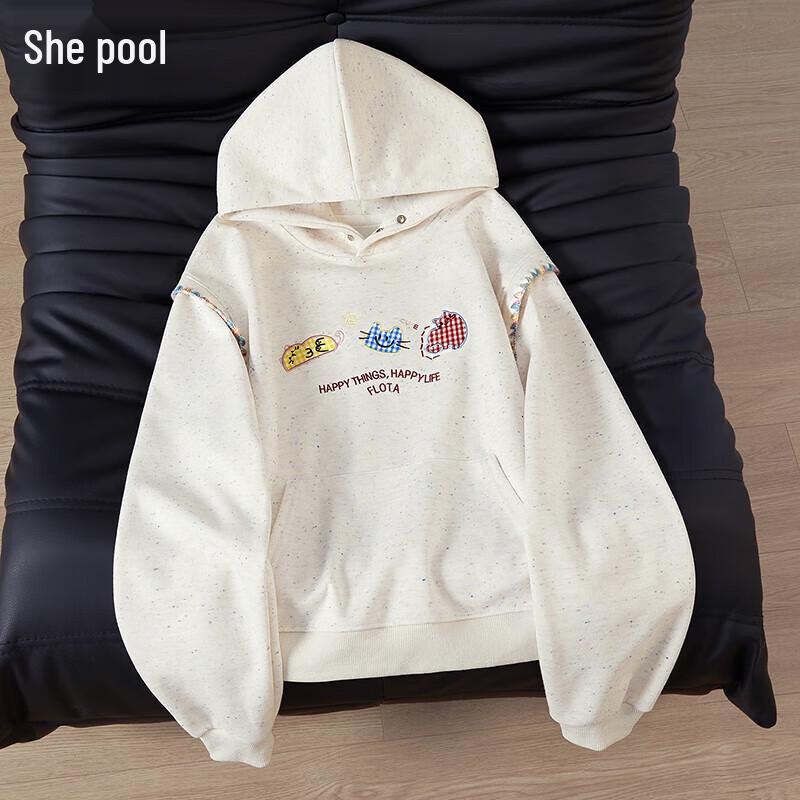 

Women s Embroidered Hooded Sweatshirt M