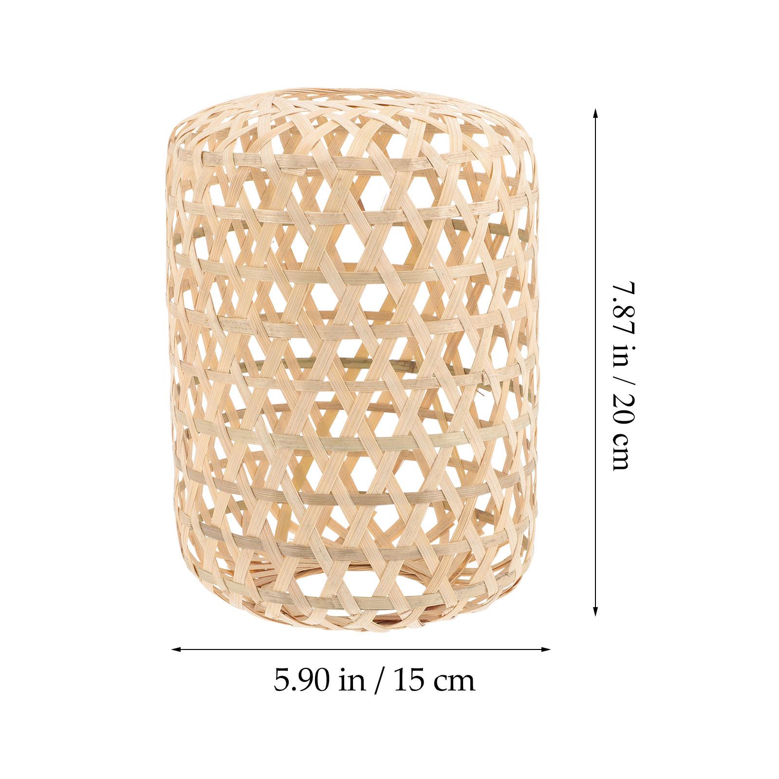 

Bamboo Lampshade Weaving Design Ceiling Light Shade For Living Room Kitchen Restaurant Home Decor Hanging Lamp Cover