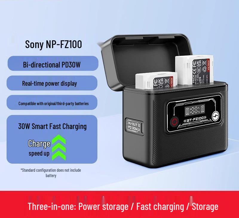 Viltrox Dual-Slot Fast Charging Battery Case for FZ100/EN-EL15