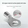 OT Series Red Copper Silver-Plated Crimp Wire Terminal Connector Lug