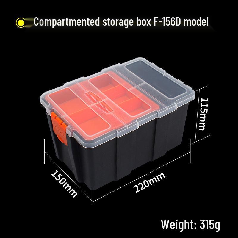 Portable Transparent Plastic Parts Organizer - Thickened Screw & Accessories Storage for Electricians
