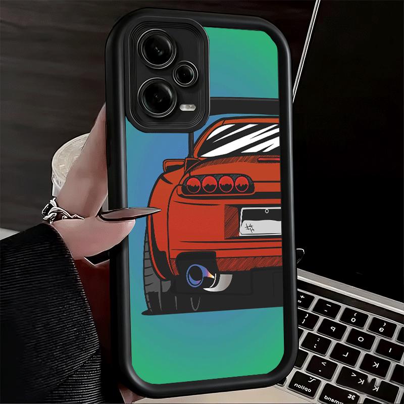 JDM Sports Cars Minimalist Design Soft Phone Case for Xiaomi Redmi Note 15 14 13 12 11 Pro Plus 10S 11S 4G 11T 5G Shell Silicone