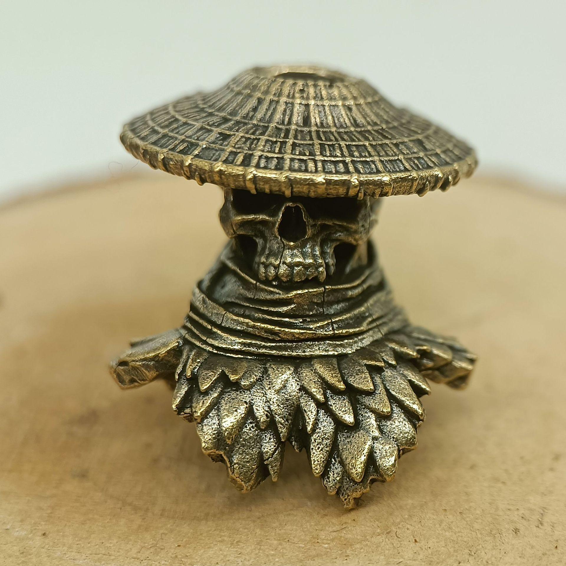 

Латунный Скелет Герой Сделай Сам Брелок Брелок для Ключей Машины Аксессуары для Сумки Подвеска Интересные Украшения 1pcs