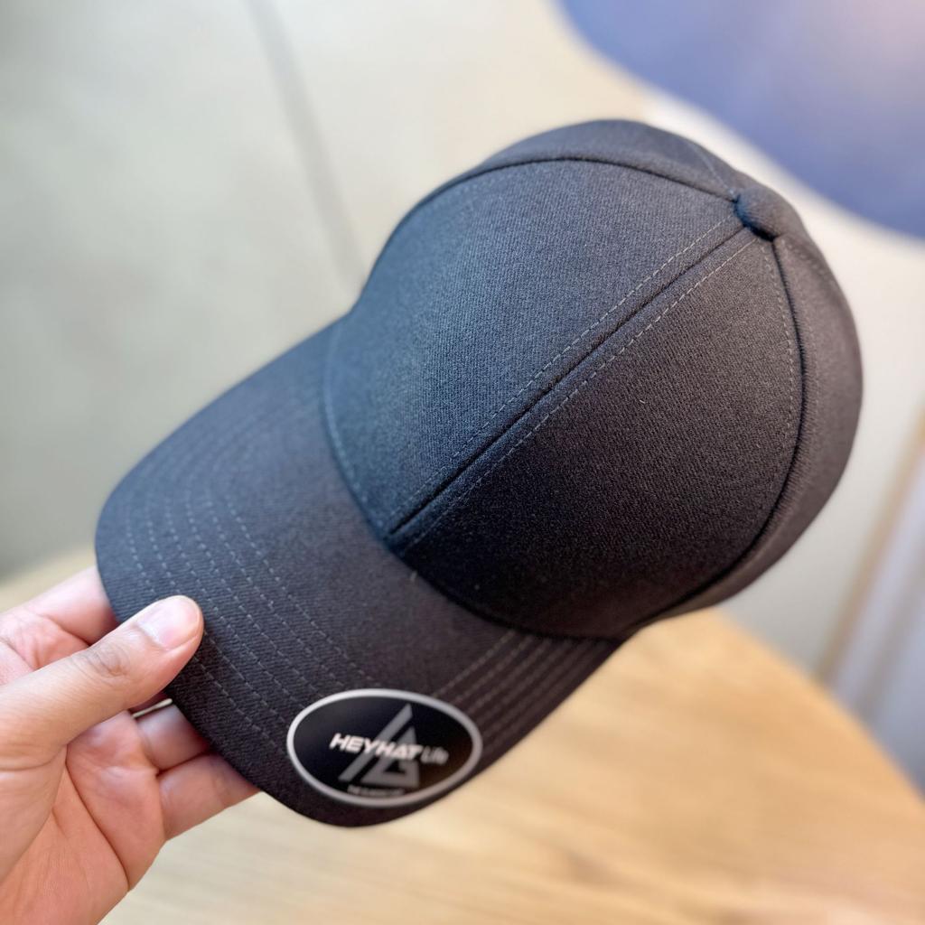 Peaked Cap Men's Large Brim Spring and Autumn Woolen Hat Large Head Circumference Soft Top Widened Brim Baseball Cap Women's Extended Brim