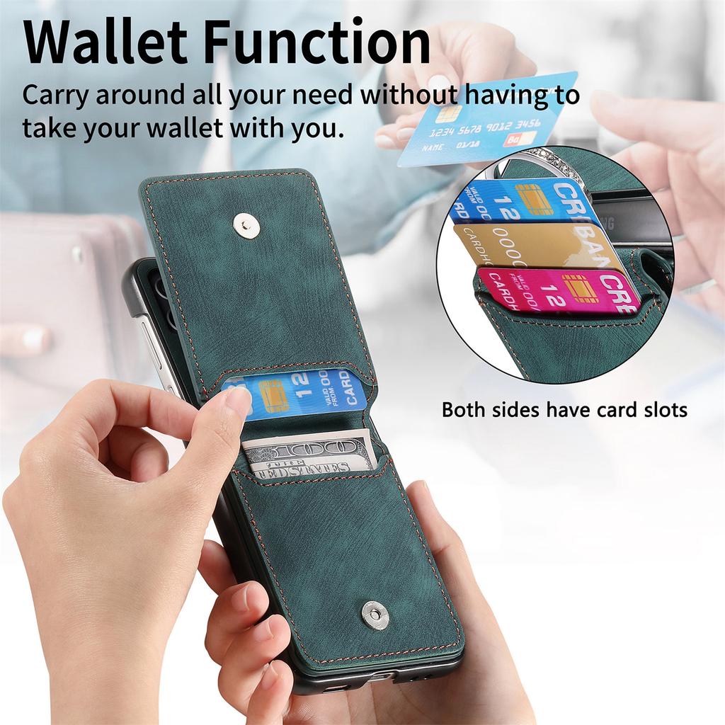 For Motorola Razr 60 Ultra 5G Case Card Holder Kickstand Retro Texture Leather Back Cover