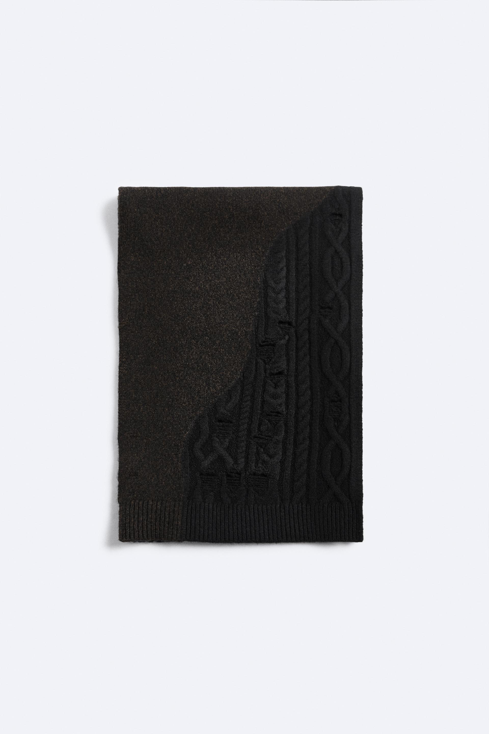 

ТРИКОТАЖНЫЙ ШАРФ С КОНТРАСТНЫМИ РВАНАМИ