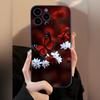 Handyhülle Rauer Schmetterling Schwarz Matt TPU Anti-Drop Weiche Hülle für Iphone 17/17 Pro Max/16/15 Pro Max/14 Plus/14/13/12 Pro