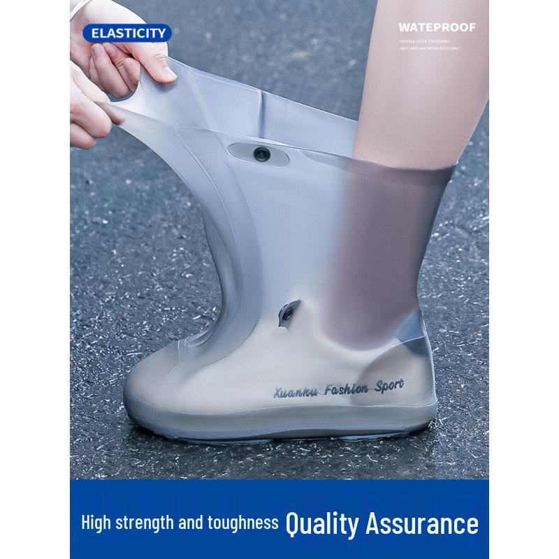 Anti-Slip Waterproof Silicone Shoe Covers for Adults & Children - Wear-Resistant Rain Boots